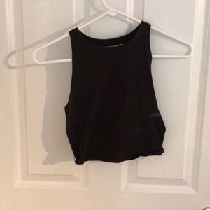 Black crop top